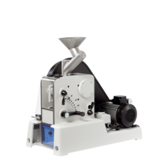 Compact FRITSCH Jaw Crusher PULVERISETTE 1 classic line for fast and effective pre-crushing of hard and very hard brittl