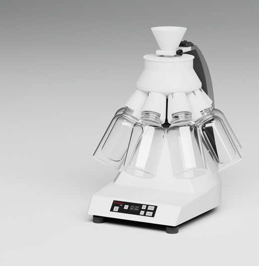 fritsch-vibratory-feeder-with-v-shaped-channel-laborette-24