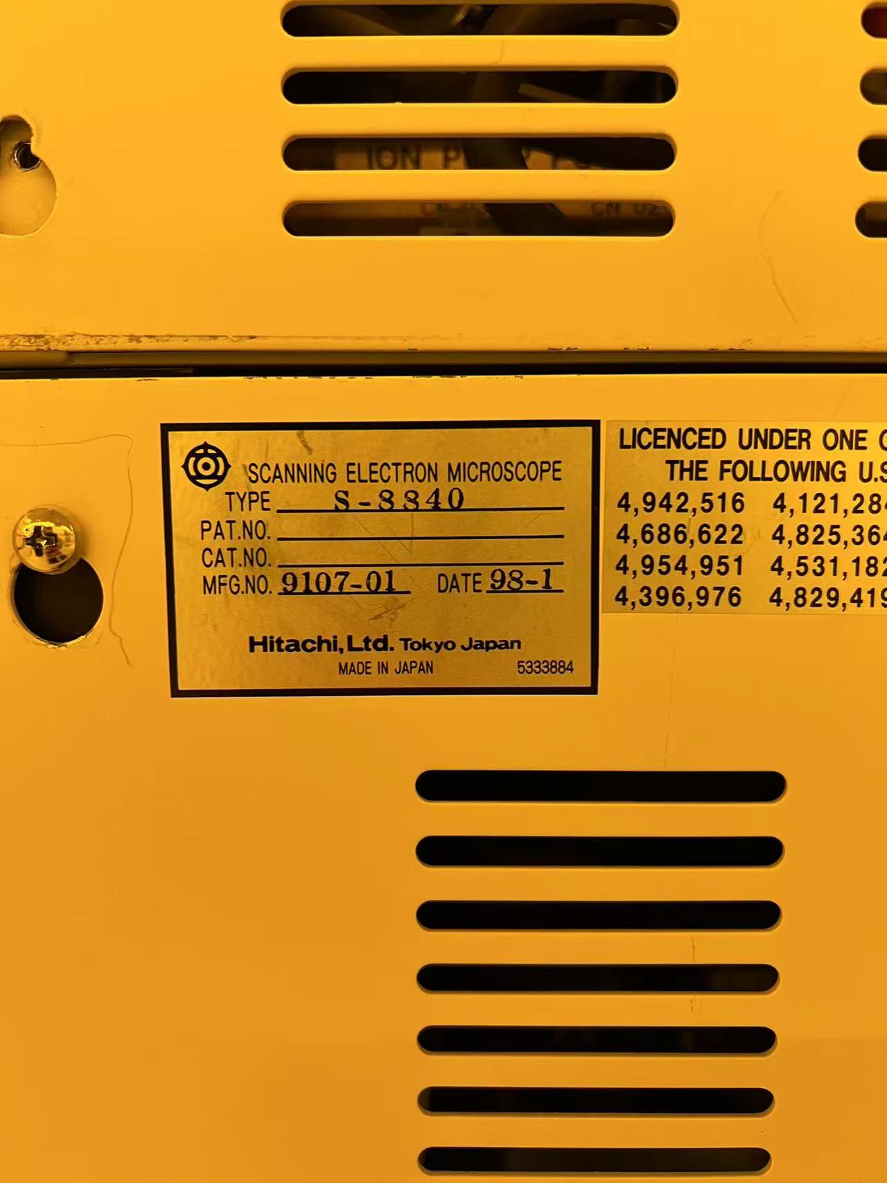 HITACHI S-8840扫描电子显微镜