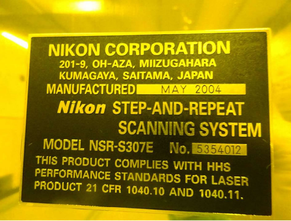NIKON NSR-S307E光刻机