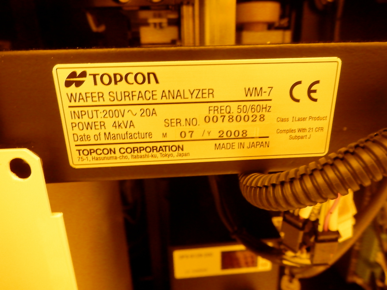 TOPCON WM-7S颗粒检测
